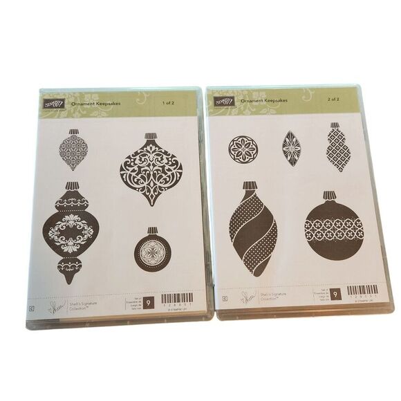 Stampin' Up! Stamp Set ORNAMENT KEEPSAKES Set of 9 128051 Holiday Christmas Tree - Picture 1 of 6